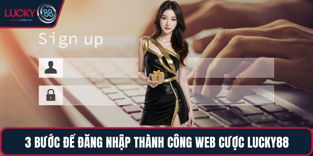 3 bước để đăng nhập thành công web cược LUCKY88