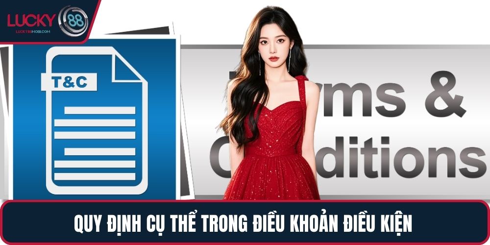 Quy định cụ thể trong điều khoản điều kiện 
